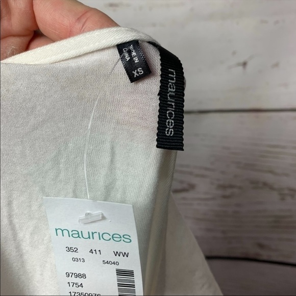 Nwt Maurice’s Pearl Embellished Collar Sleeveless Tank Top - Picture 6 of 8